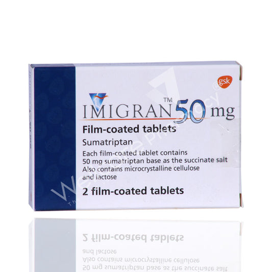 Imigran 50Mg Tablets 2'S