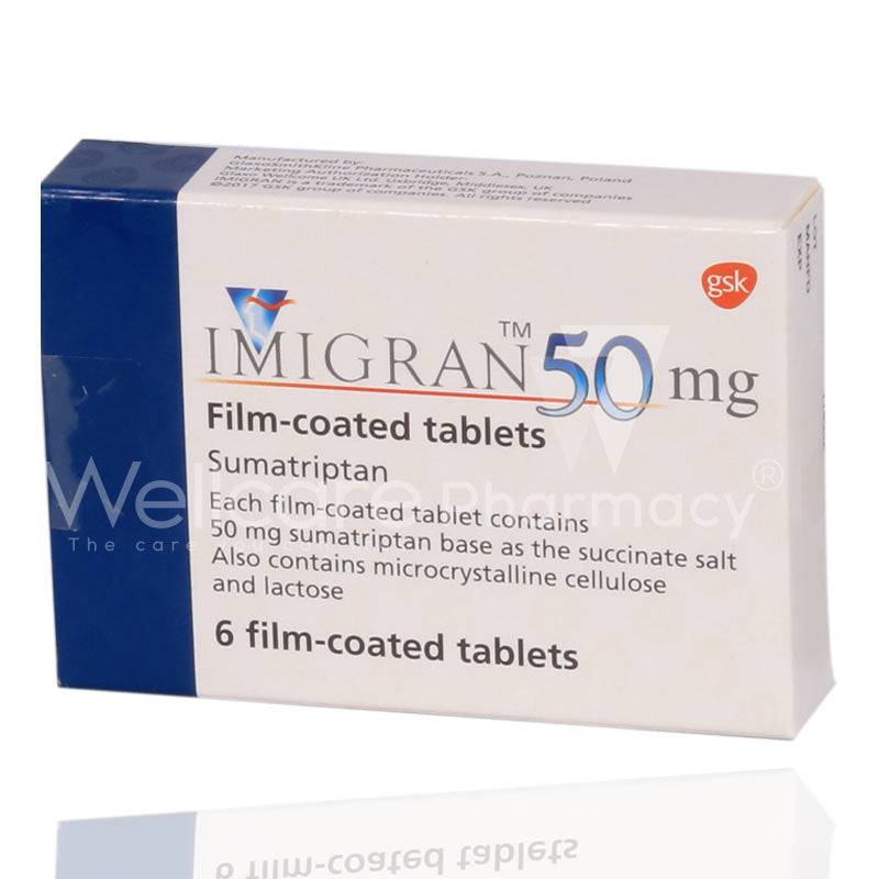 Imigran 50Mg Tablets 6'S Imigran 50Mg Tablets 6'S
