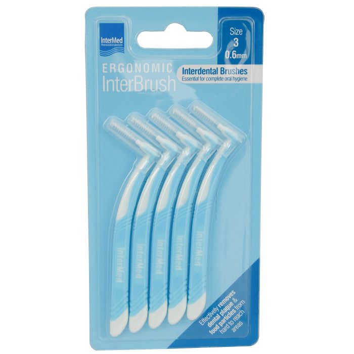 Intermed Ergonomic Interdental Brush Mini Size 0.6mm 1 X 8'S