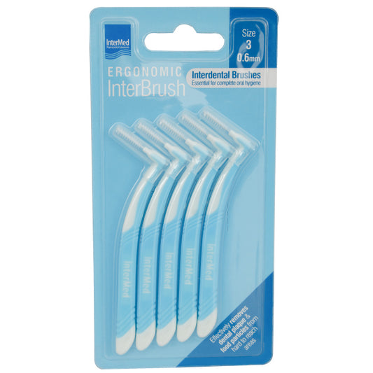 Intermed Ergonomic Interdental Brush Mini Size 0.6mm 1 X 8'S - Wellcare Pharmacy