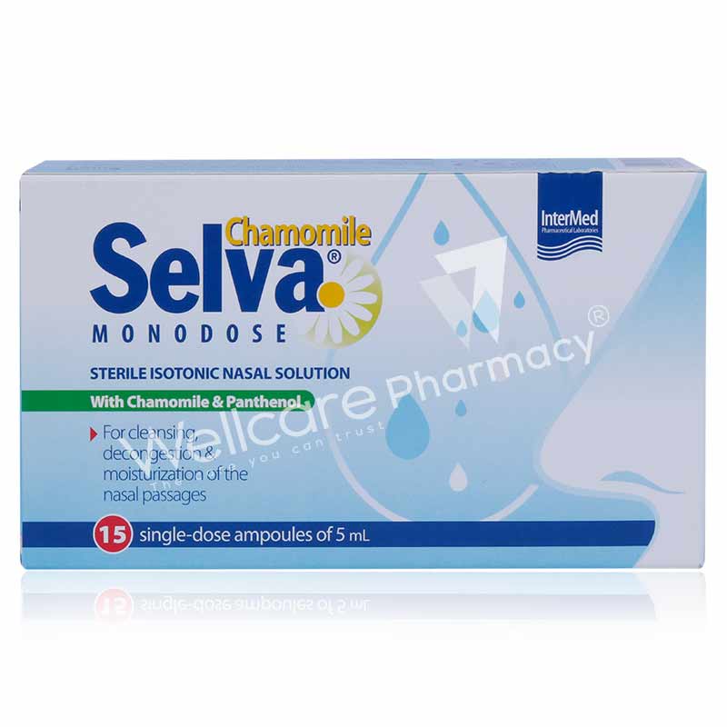 Intermed Selva Monodose Sterile Isotonic Nasal Solution Ampoules 15x5ml - Wellcare Pharmacy