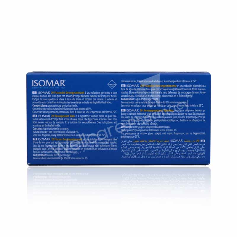 Isomar Decongestant Vials 20X5ml