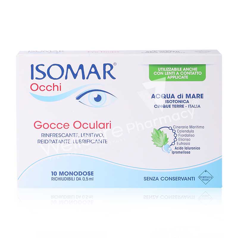 Isomar Occhi Eye Drops Monodose 10x0.5ml - Wellcare Pharmacy