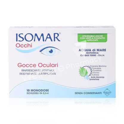 Isomar Occhi Eye Drops Monodose 10x0.5ml - Wellcare Pharmacy
