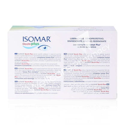 Isomar Occhi Plus Eye Drops Monodose 30x0.5ml - Wellcare Pharmacy
