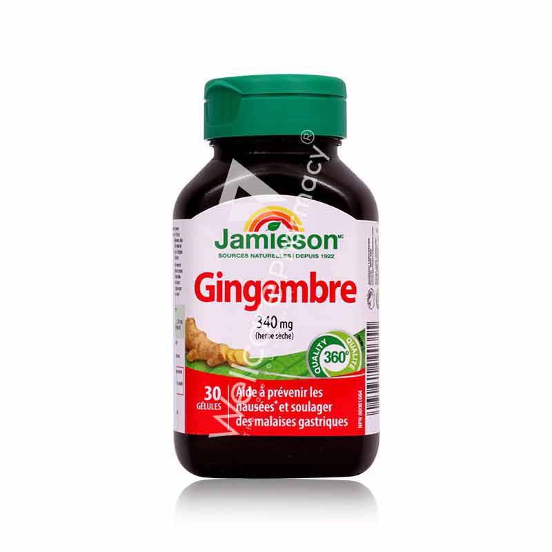 Jamieson Ginger 340Mg Softgels 30'S Jamieson Ginger 340Mg Softgels 30'S
