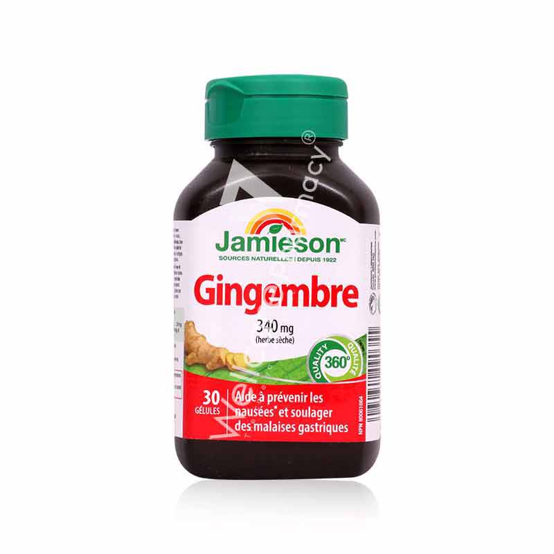 Jamieson Ginger 340Mg Softgels 30'S Jamieson Ginger 340Mg Softgels 30'S