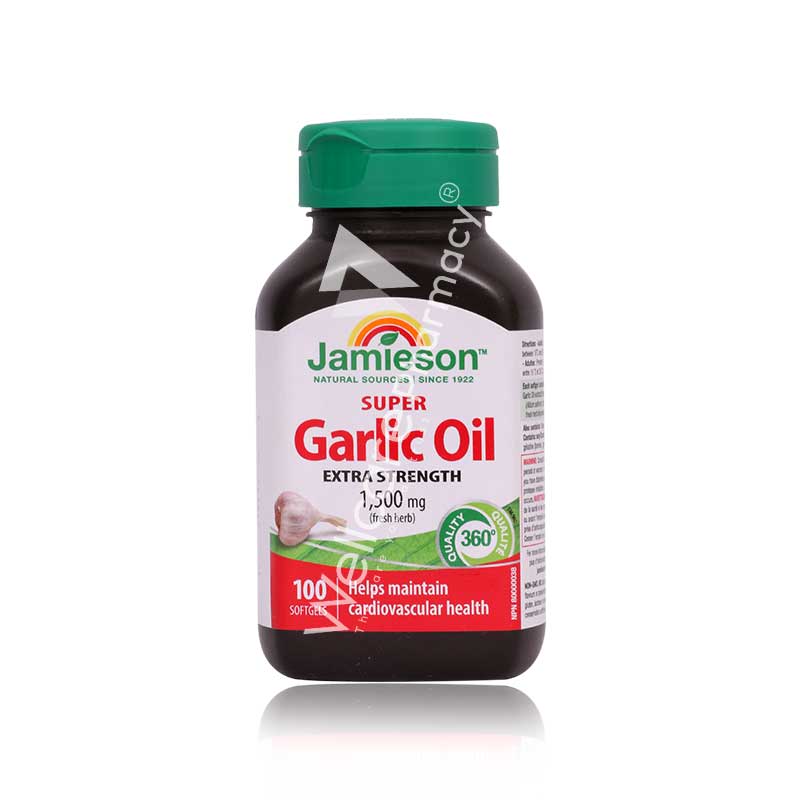 Jamieson Super Garlic Oil 1500mg Softgels 100'S