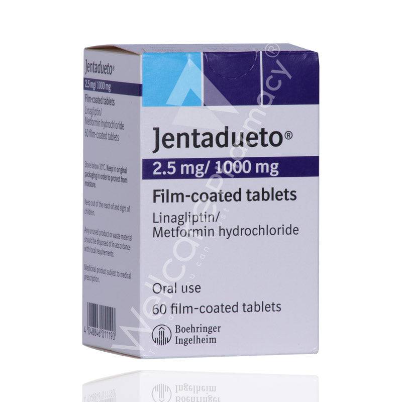 Jentadueto 2.5Mg/1000Mg Tablets 60'S Jentadueto 2.5Mg/1000Mg Tablets 60'S