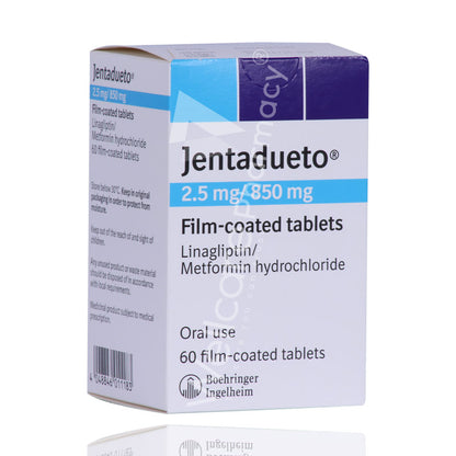Jentadueto 2.5Mg/850Mg Tablets 60'S