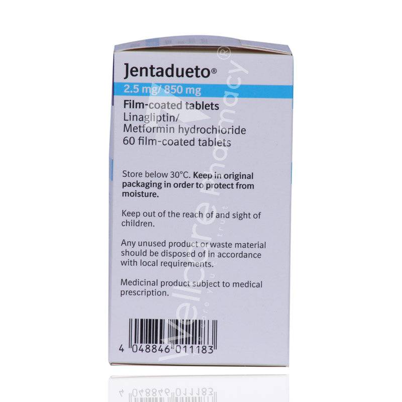 Jentadueto 2.5Mg/850Mg Tablets 60'S Jentadueto 2.5Mg/850Mg Tablets 60'S
