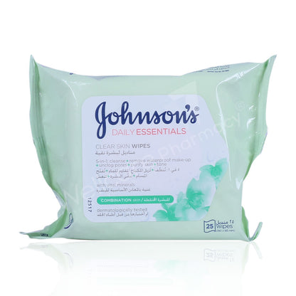 Jhonson & Jhonson Micellar Facial Wipes All Skin Types 25'S