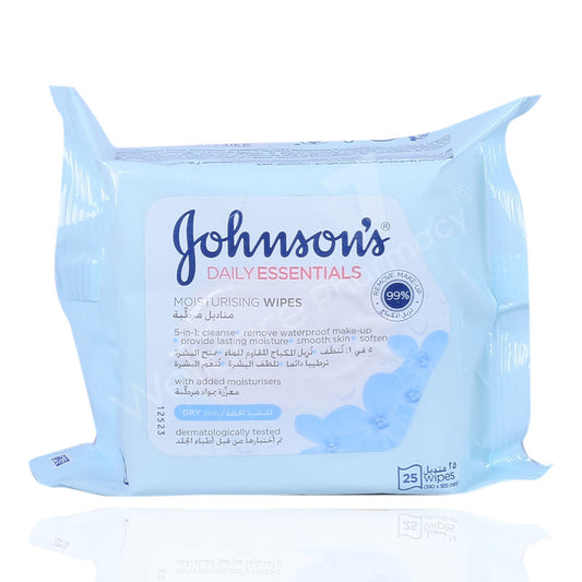Jhonson & Jhonson Micellar Facial Wipes Dry Skin 25'S
