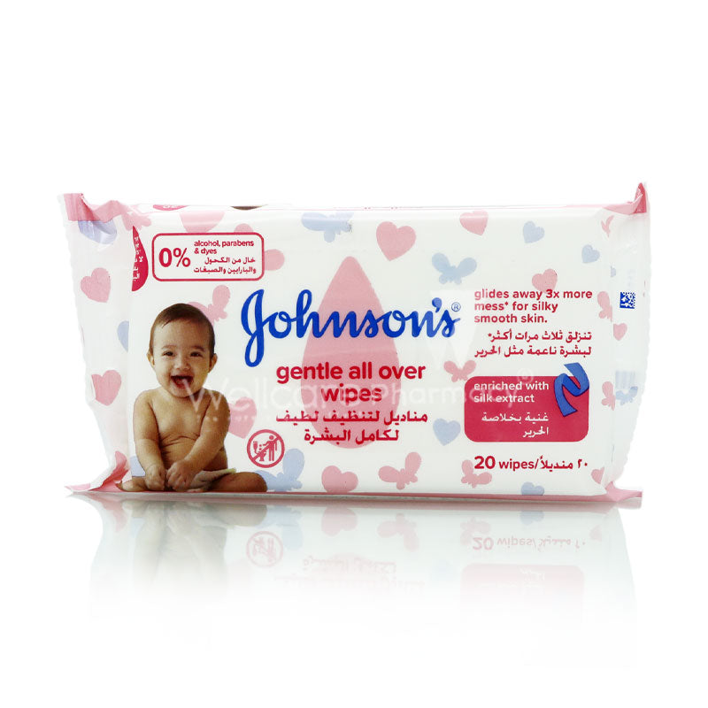 Baby Gentle All Over Wipes 20'S New