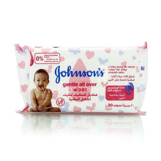 Baby Gentle All Over Wipes 20'S New