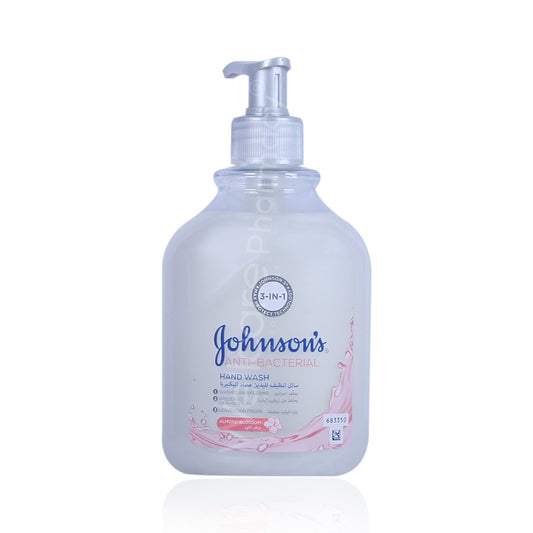Johnsons Anti Bacterial Hand Wash Almond 500Ml