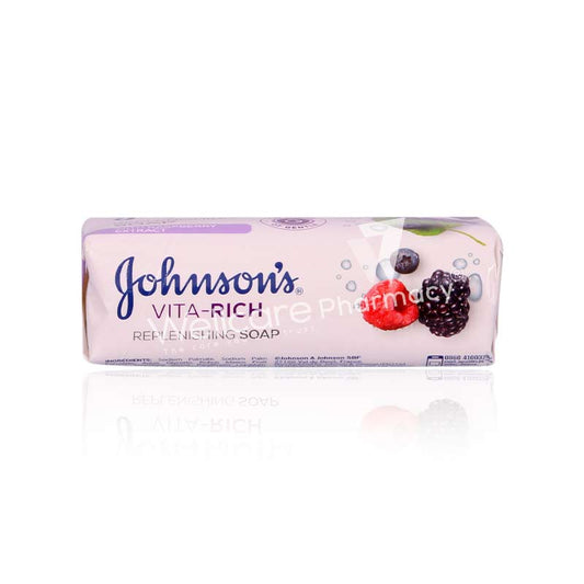 Johnsons Vitarich Replenishin With Raspberry Extract Soap 175Gm