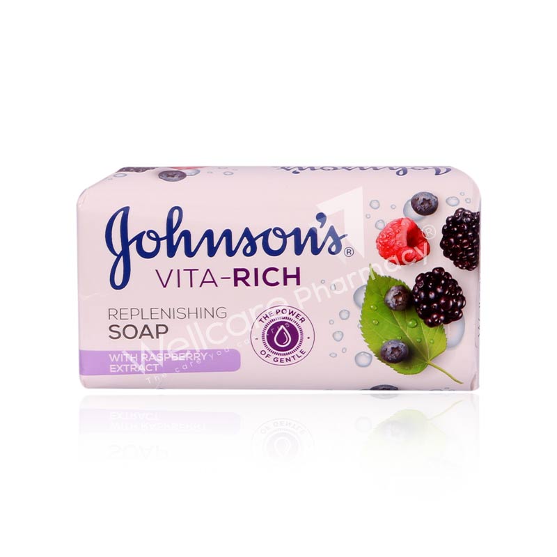 Johnsons Vitarich Replenishin With Raspberry Extract Soap 175Gm
