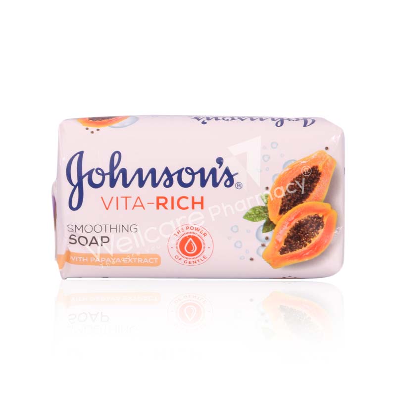 Johnsons Vitarich Smoothing Papaya Soap 175Gm