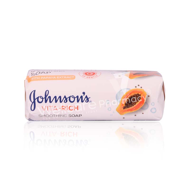 Johnsons Vitarich Smoothing Papaya Soap 175Gm