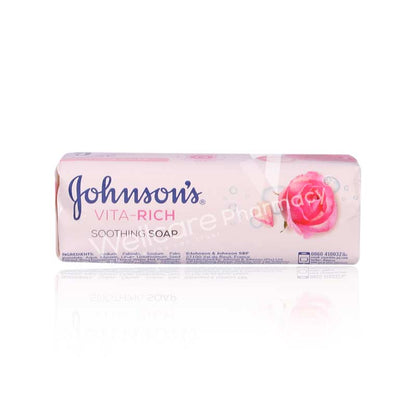 Johnsons Vitarich Smoothing With Rose Water Soap 175Gm