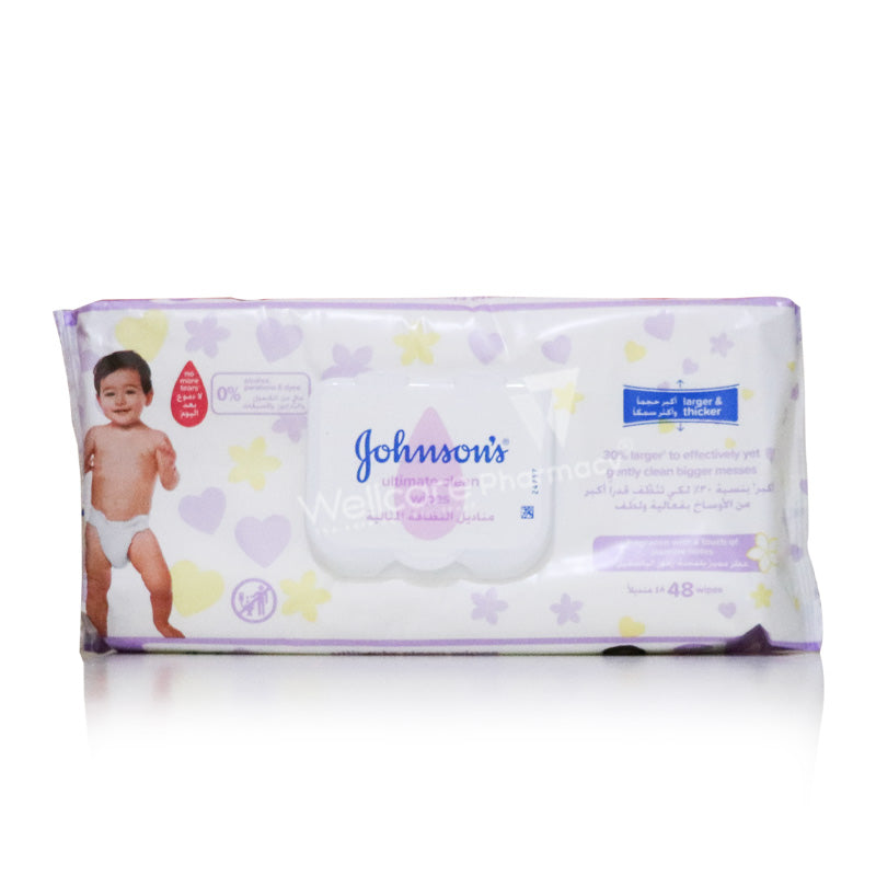 Johnson'S Ultimate Clean Wipes 48'S