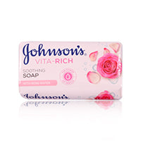 Johnsons Vitarich Smoothing With Rose Water Soap 175gm