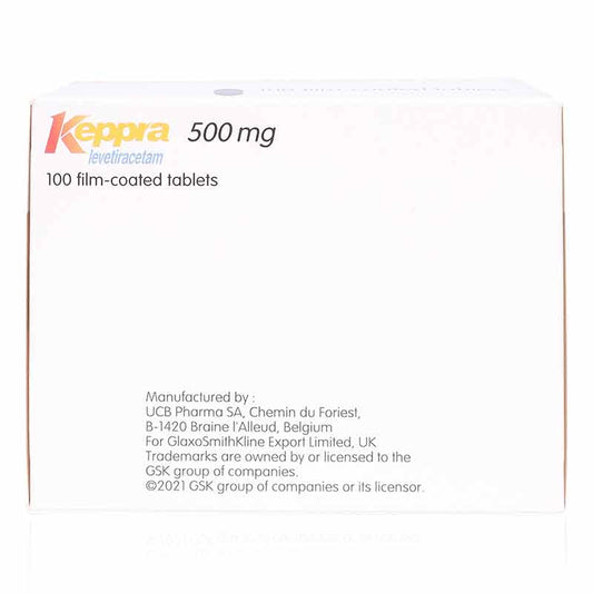 Keppra 500Mg Tablets 100'S