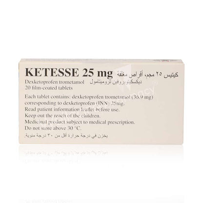 Ketesse 25Mg Tablets 20'S