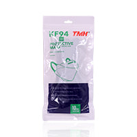 Kf94 3D Protective Disposable Mask White/Black 10'S