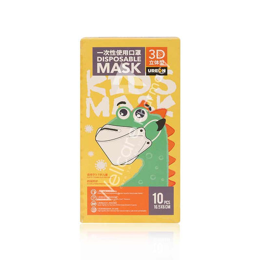 Kf94 Kids Disposable Face Mask White Color 10'S