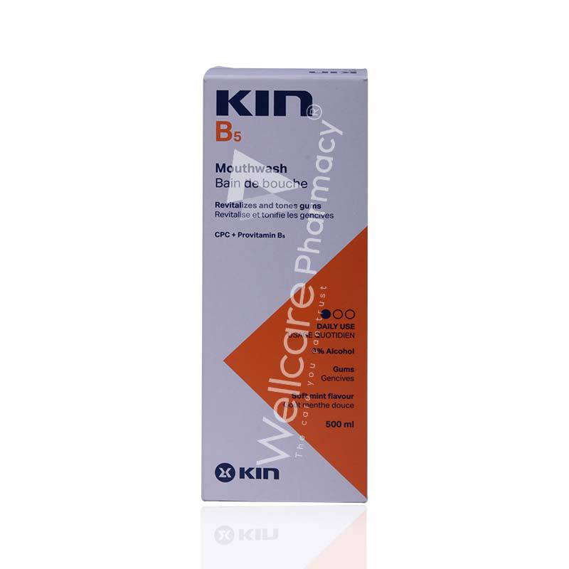 Kin B5 Mouthwash Soft Mint Flavor 500Ml Kin B5 Mouthwash Soft Mint Flavor 500Ml