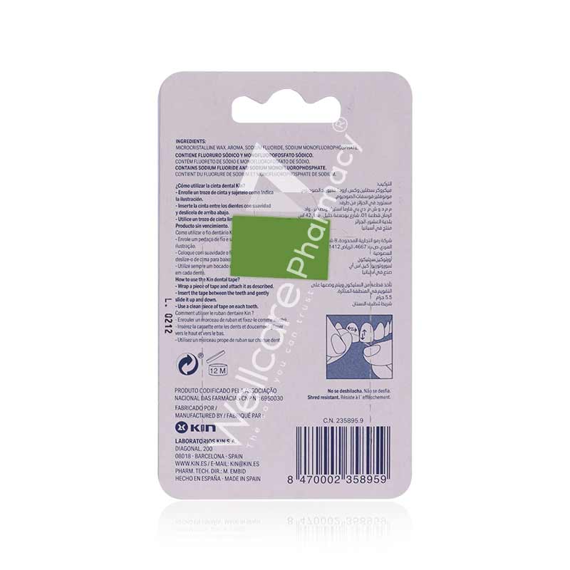 Kin Dental Mint Tape With Fluoride - Wellcare Pharmacy