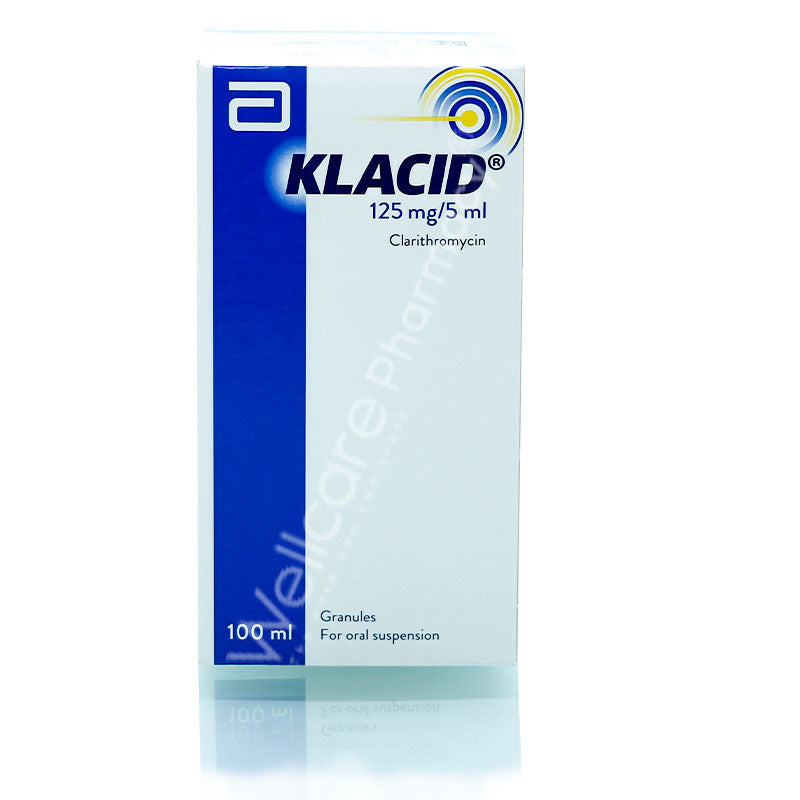 Klacid 125mg Granules For Suspension 100ml - Wellcare Pharmacy