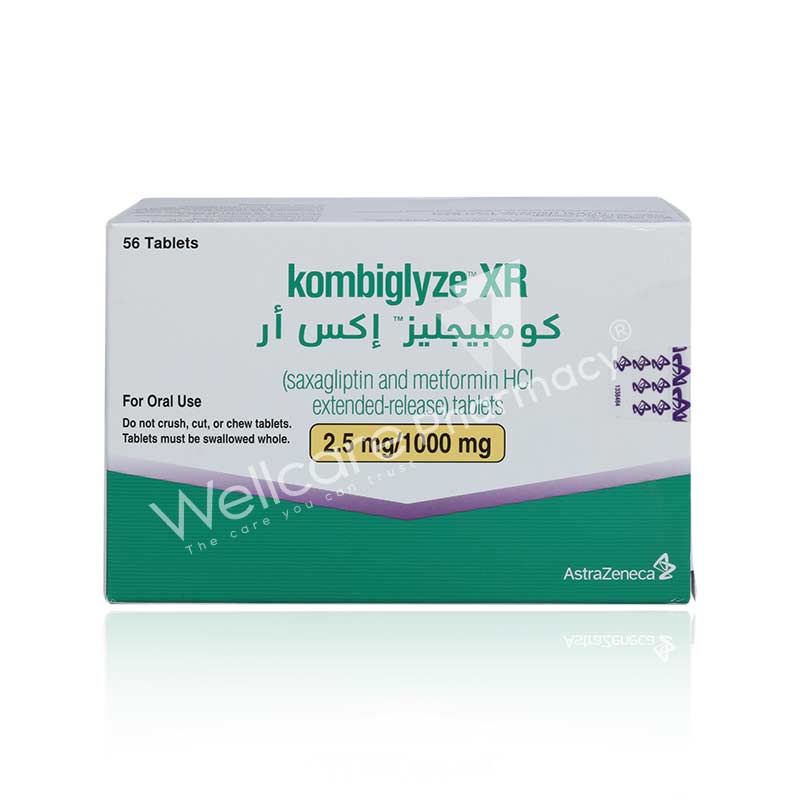 Kombiglyze 2.5mg/1000mg Xr Tablets 56'S