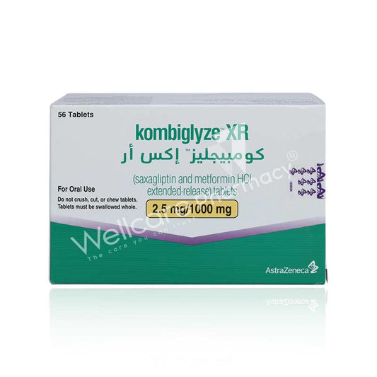 Kombiglyze 2.5Mg/1000Mg Xr Tablets 56'S