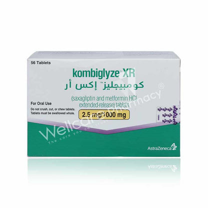 Kombiglyze 2.5mg/1000mg Xr Tablets 56'S