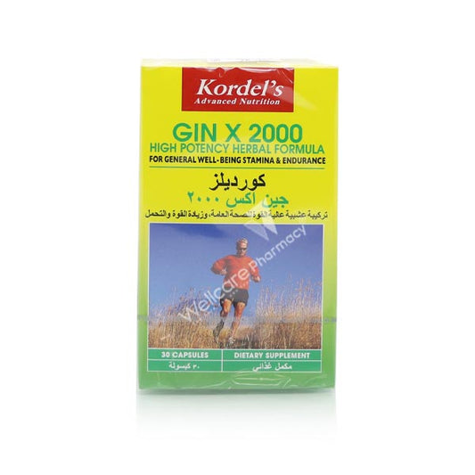 Kordel's Gin X 2000Mg Capsules 30'S
