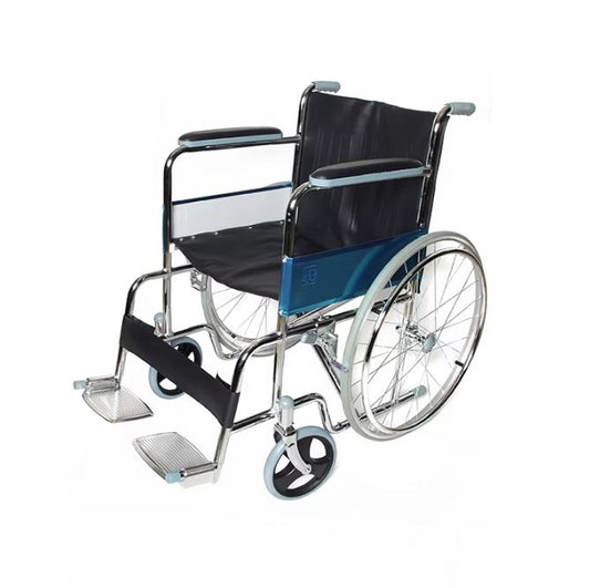 Ky809 Standard Steel Wheel Chair - Wellcare Pharmacy