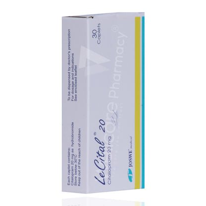 Lecital 20Mg Caplets 30'S