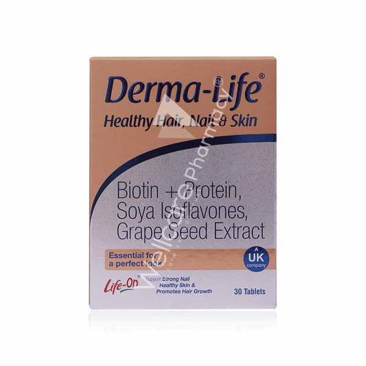 Life On Derma-Life Healthy Hair, Nail & Skin Tablets 30'S
