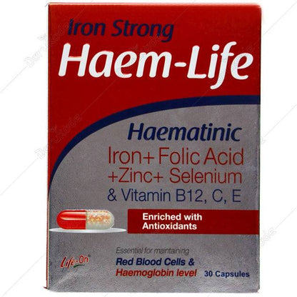 Life On Iron Strong Haem Life Capsules 30'S - Wellcare Pharmacy