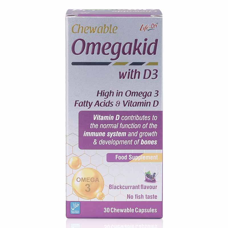 Life-On Omegakid With D3 Chewable Capsules 30'S Life-On Omegakid With D3 Chewable Capsules 30'S