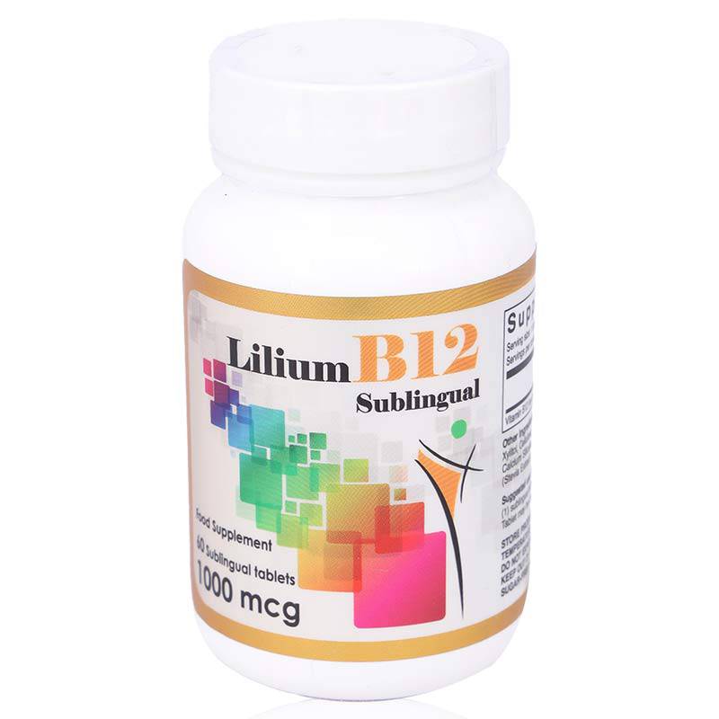 Lilium B12 Sublingual 1000Mcg Tablets 60'S Lilium B12 Sublingual 1000Mcg Tablets 60'S