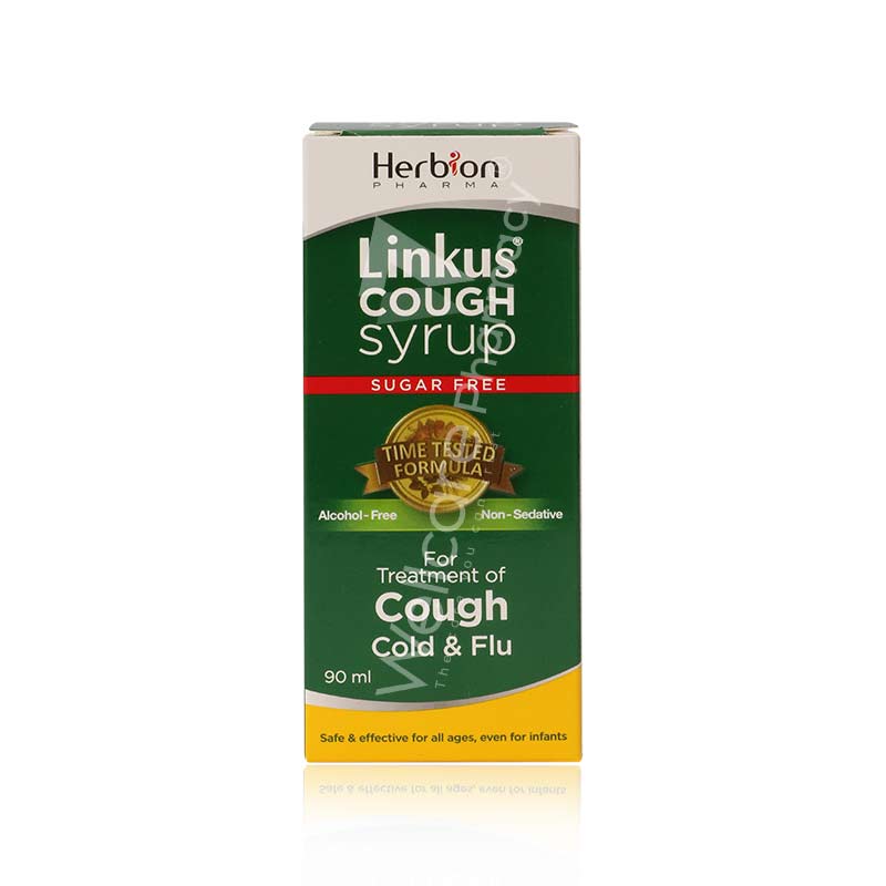 Linkus Cough Syrup Sugar Free 90Ml