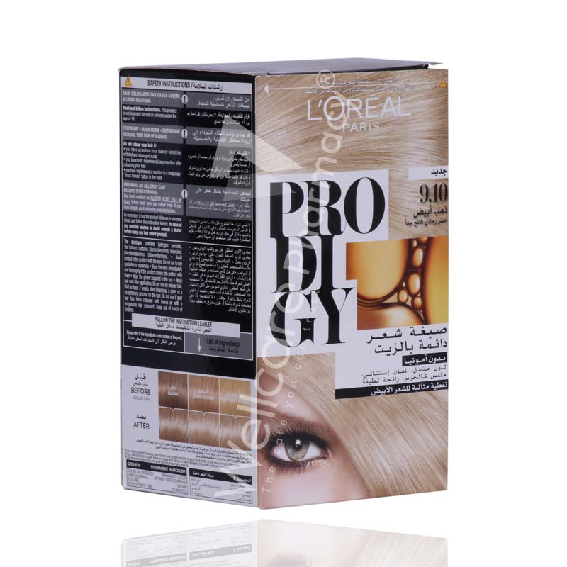 Loreal Prodigy White Gold Hair Color 9.10