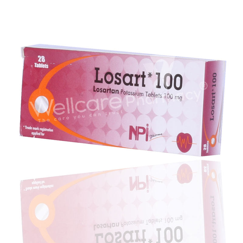 Losart 100mg Tablets 14x2 28'S