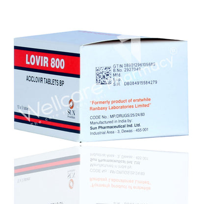 Lovir 800mg Tablets 50'S