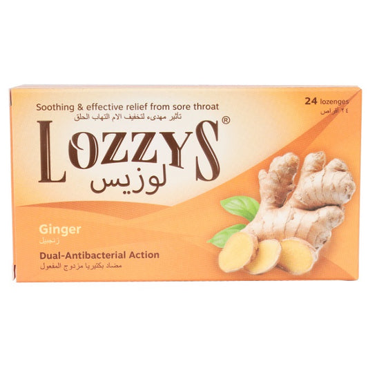 Lozzys Ginger Lozenges 24'S - Wellcare Pharmacy