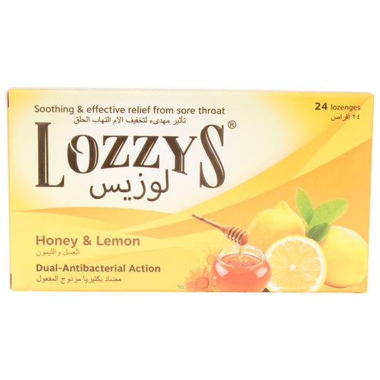 Lozzys Honey&Lemon Lozenges 24'S - Wellcare Pharmacy